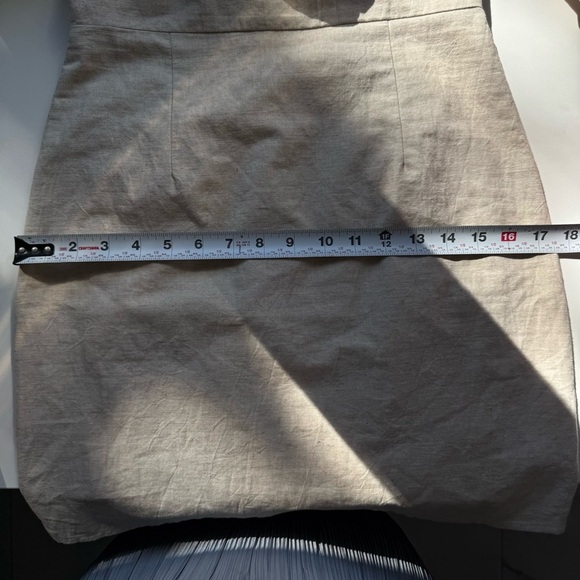 Sabo Luxe Puff Long Sleeve Beige Dress - Picture 15 of 16